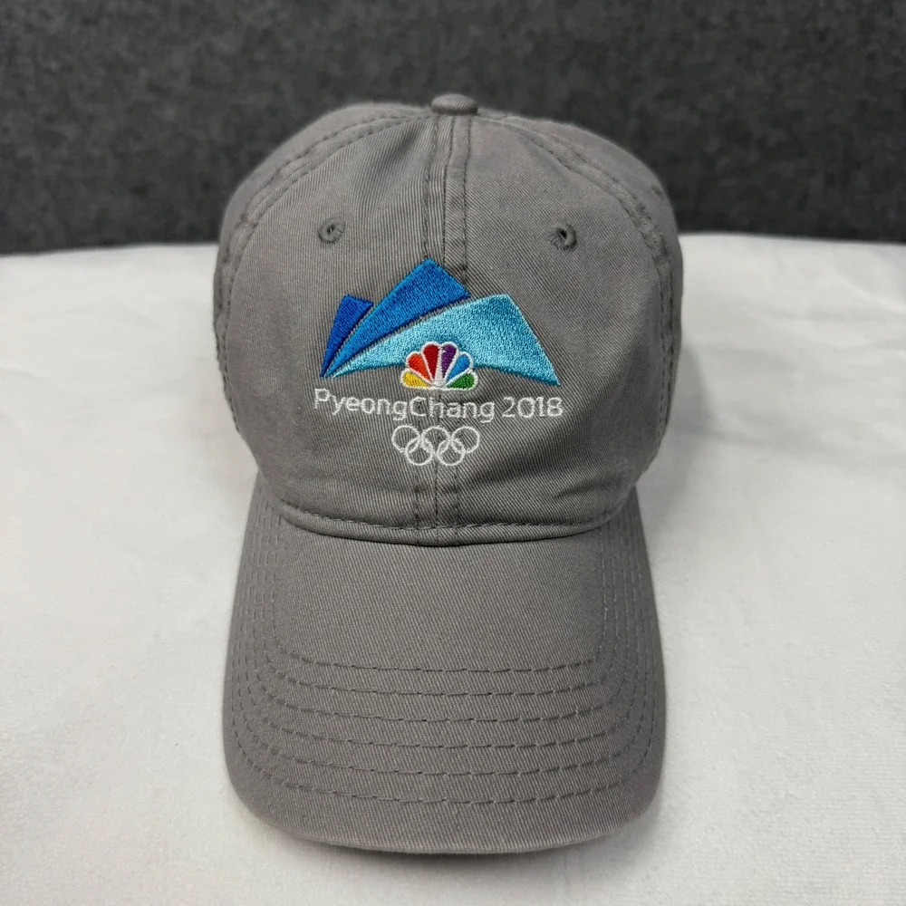 Team USA PyeongChang 2018 Olympics NBC Hat Grey Adjustable Dad‎ Cap 18-772